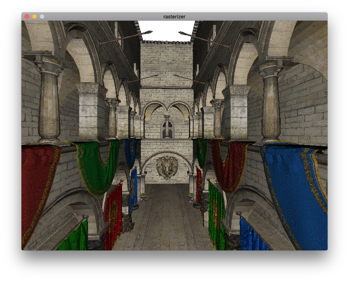 grzyszt0f's tweet photo. Work on #rasterizer resumes, now with textures and triangle clipping. #computergraphics #programming #gamedev https://t.co/zri1GDZx22
