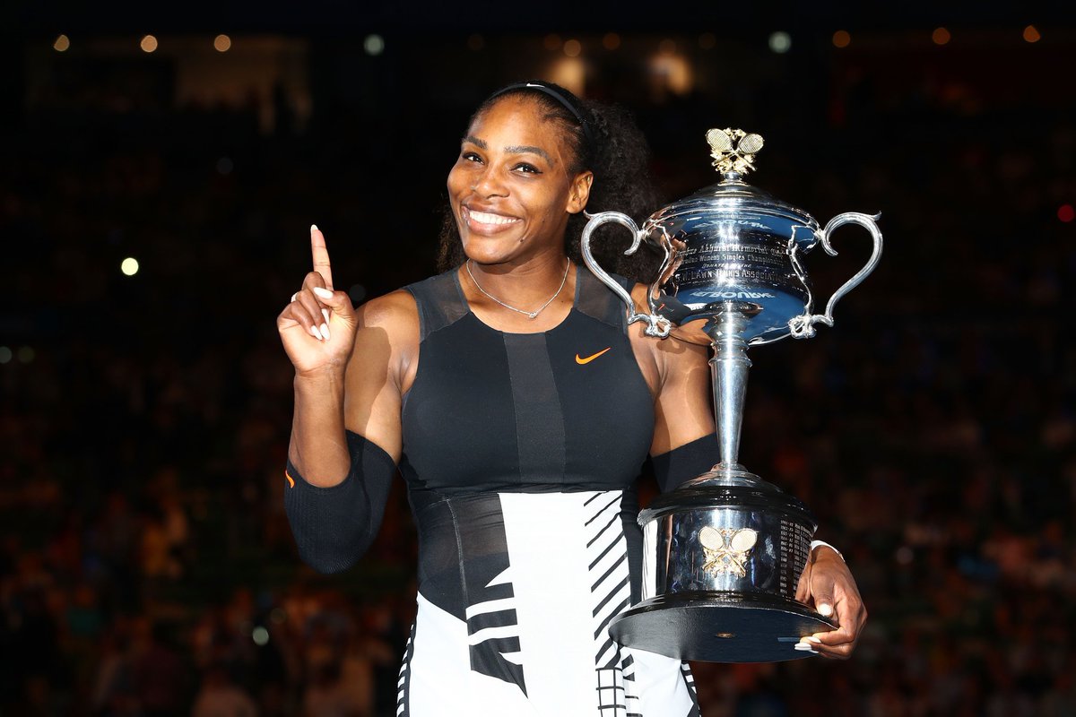 TennisFrance69's tweet photo. @AustralianOpen 2017 remain the greatest grand slam in History
with 2 Ultimates Records
#Serena23
#Roger18
#GOAT
@WTA @ATPWorldTour https://t.co/40gpmJl9aP