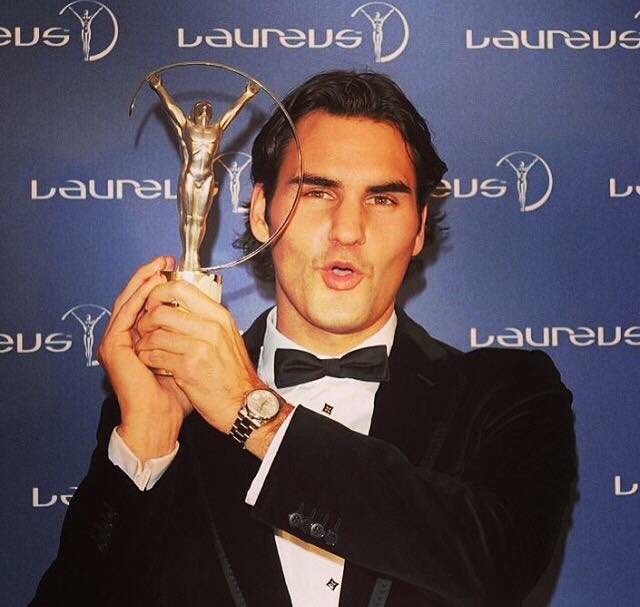 LaureusSport's tweet photo. Roger Federer 🇨🇭🎾

Australian Open: 🏆🏆🏆🏆🏆
French Open: 🏆
Wimbledon: 🏆🏆🏆🏆🏆🏆🏆
US Open: 🏆🏆🏆🏆🏆

18 Grand Slams 🙌

Laureus Award winner 2018? 🤔 https://t.co/utELla872T