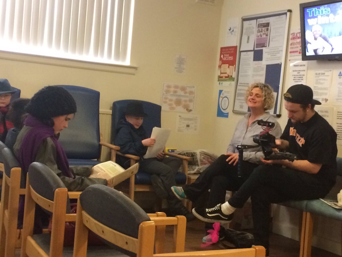 MorecambeBHCP's tweet photo. A great bunch of Millom school children working on a film to encourage healthcare professionals to come &amp; work in Millom @beggarstheatre https://t.co/1zaevmt1Zn
