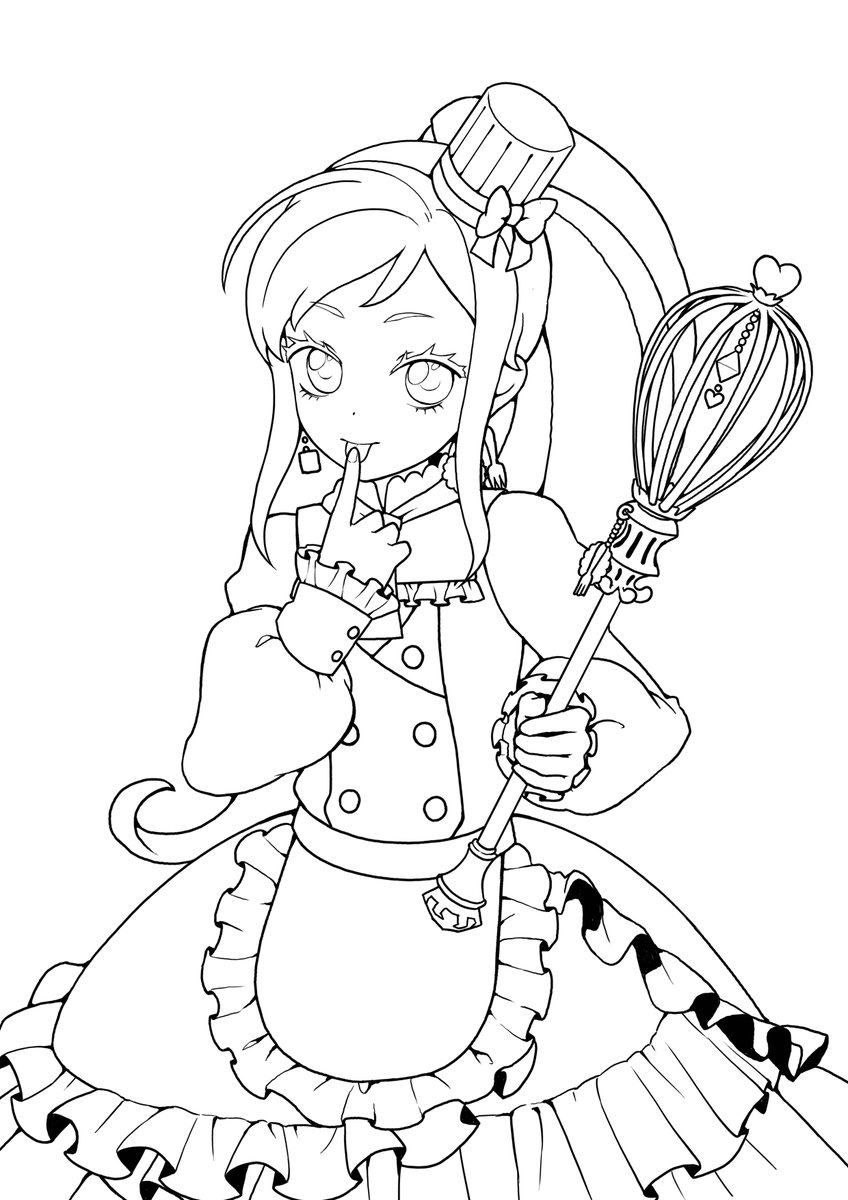 沖田 丈8 Twitterren オトカドールのリリカちゃんの塗り絵で自動彩色試してみた 肌色と髪の毛だけ補正 うーん 自分でヌッた方がやっぱいいや 今度塗ろ