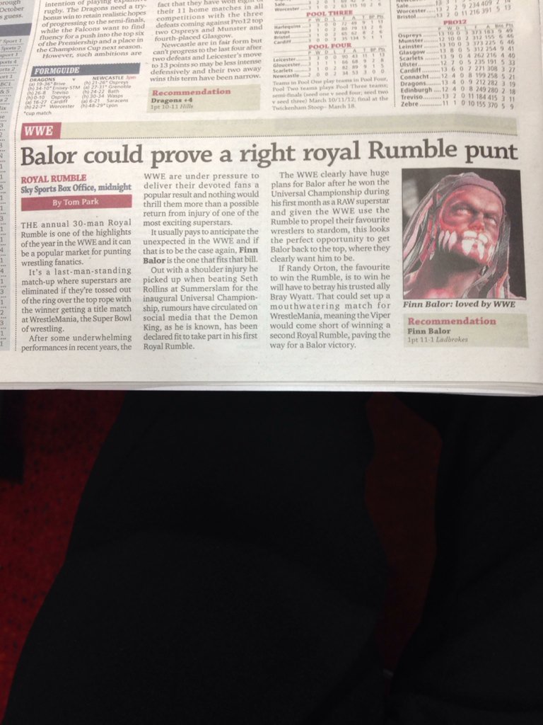 NH10toFollow's tweet image. As if @RacingPost have tipping for the WWE Royal Rumble! #scrapingthebarrel