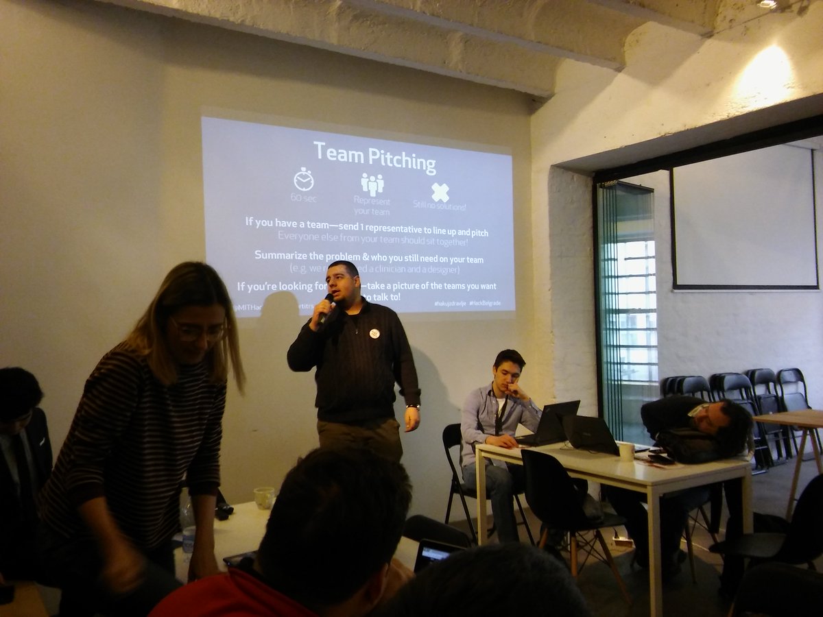 AS_Centar's tweet photo. MIT - medicinski hakaton #hackathon! #hakujzdravlje #HackBelgrade - Startit Centar Beograd @Startitrs @mithackmed https://t.co/zb06a3nsDB