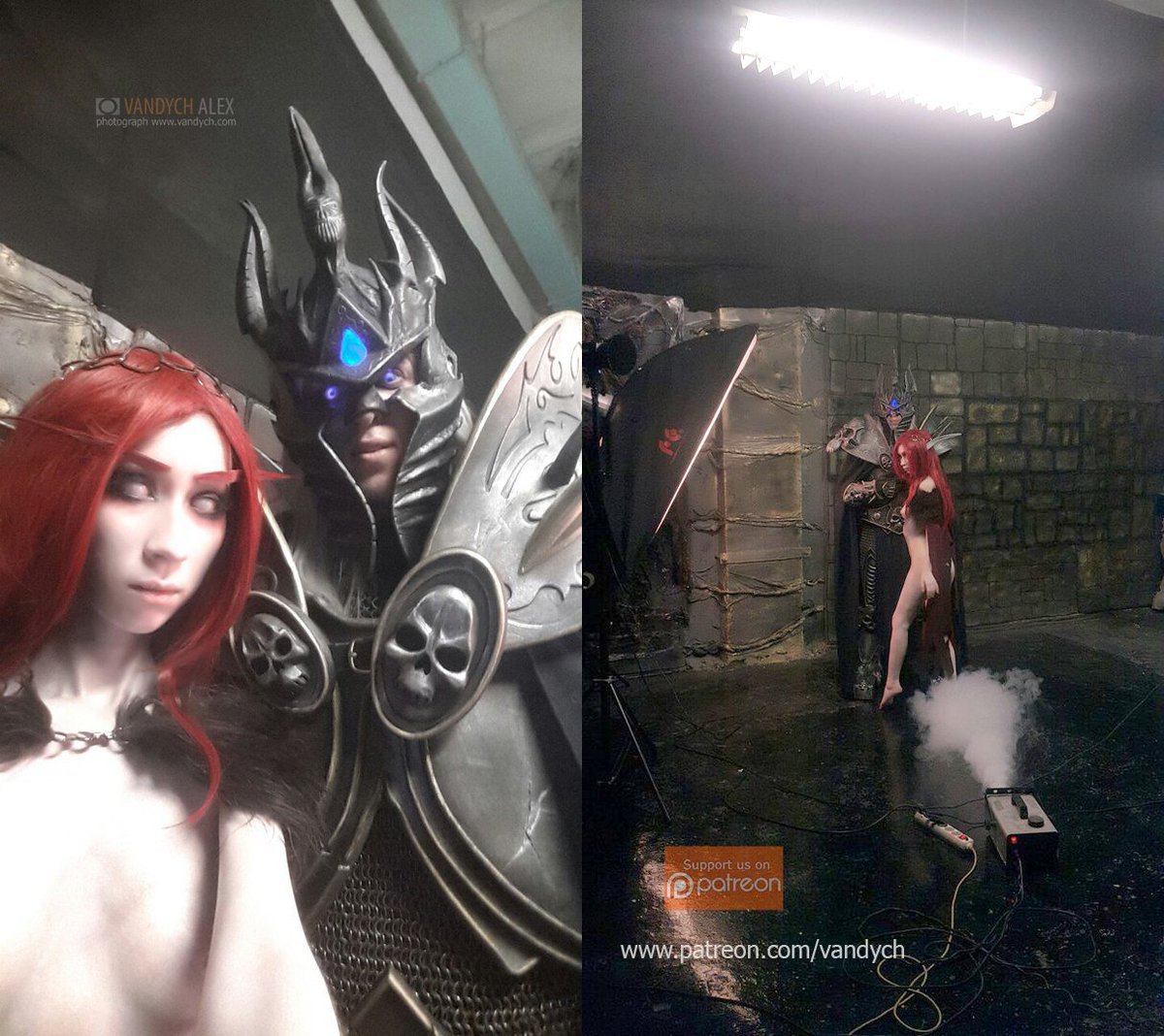Alex_VanDych's tweet photo. backstage from shoot blood Elf and king lich
#worldofwarcraft #cosplay #elf #sexy #backstage #vandych #redhead #studio https://t.co/rFTLoqraw7