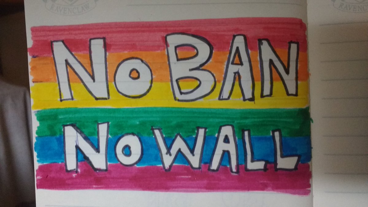 corneliaraise's tweet photo. @hankgreen #muslinban #NoBanNoWall https://t.co/YZoumDmQo8