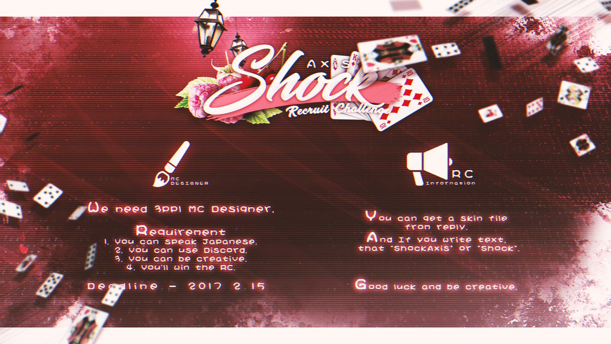 ShockAxis's tweet photo. >> ShockAxisRC is online!!
新規メンバーを3名募集します！
#ShockAxis であなたの作った画像を投稿してください。
Skin:https://t.co/RMsC184aFa https://t.co/eOB16w6Go2