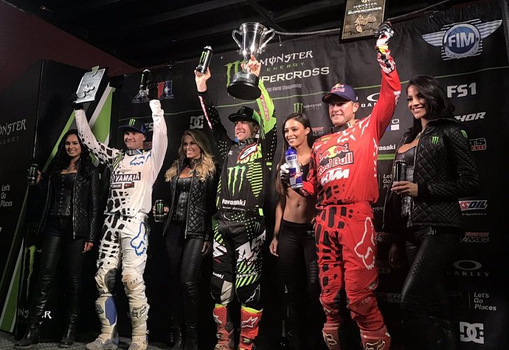 elSuperHincha's tweet photo. #Supercross #SX 🏍 Victorias de Eli Tomac en #450SX y de Justin Hill en #250SX en #PhoenixSX 2017. https://t.co/hPFtFAykFD
