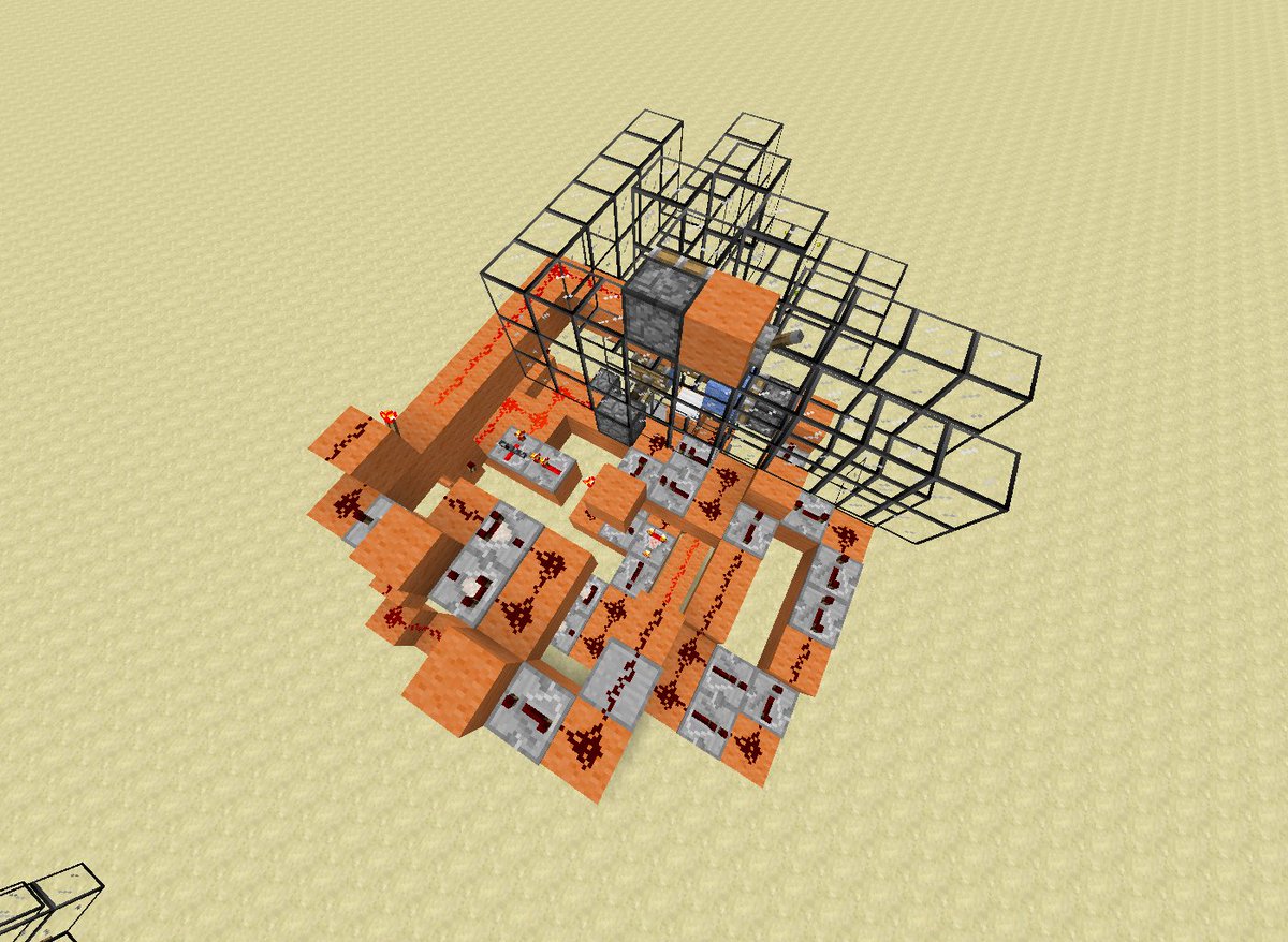 百日紅 ブレイズトラップ処理部分1 11対応版を仮作成 重量感圧板で11体以上貯まったら 入り口塞いで窒息ダメージ与えた後 押し出して下に落として何故か密集ダメージ受けないハシゴに押し付ける にしても回路部分が酷いな コンパクトにするのは諦めた