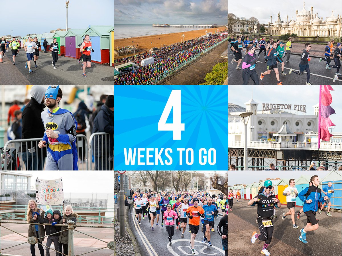 4 weeks to go! Hooray! #HalfMarathon #Brighton