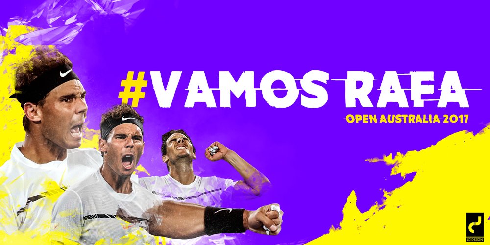 jcalizdesign's tweet photo. Hasta el final #VamosRafa #openAus #FedererNadal #rafanadal #RafaVsRoger #tenis #NadalMAXgrande https://t.co/G42JH7Kd3P