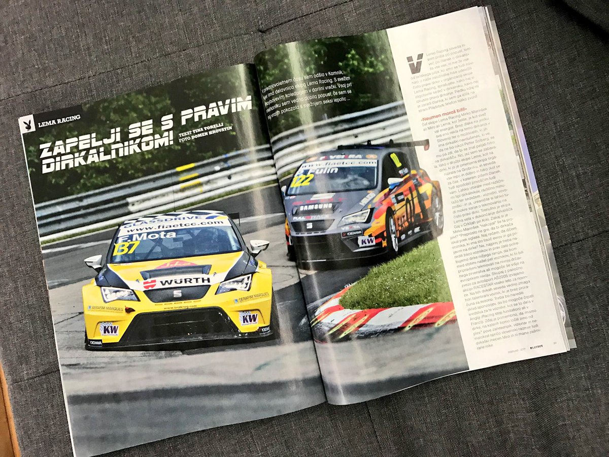 LEMAracing's tweet photo. When motorsport meets @PlayboySi magazine ... Check us out :) https://t.co/KhYn4HLnBN