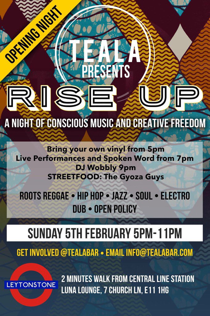 TealaBar's tweet photo. TEALA is hosting a streetfood n live music event. Live performances, spoken word n gyoza! https://t.co/Sza3Qv5BPg https://t.co/haNRGJohP9