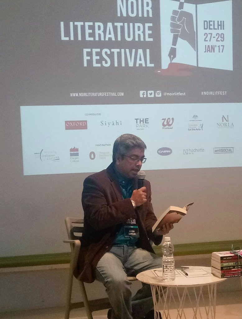 noirlitfest's tweet photo. Anish Sarkar reading from his book "Second Lives" @oxfordbookstore #NoirLitFest #NLF2017 https://t.co/P7SpkOqqPu