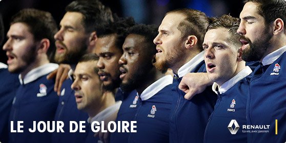 TF1's tweet photo. Vous serez devant la finale #Handball2017 pour supporter @FraHandball à 17h ? #FRANOR @renault_fr https://t.co/GIYAvepVrV
