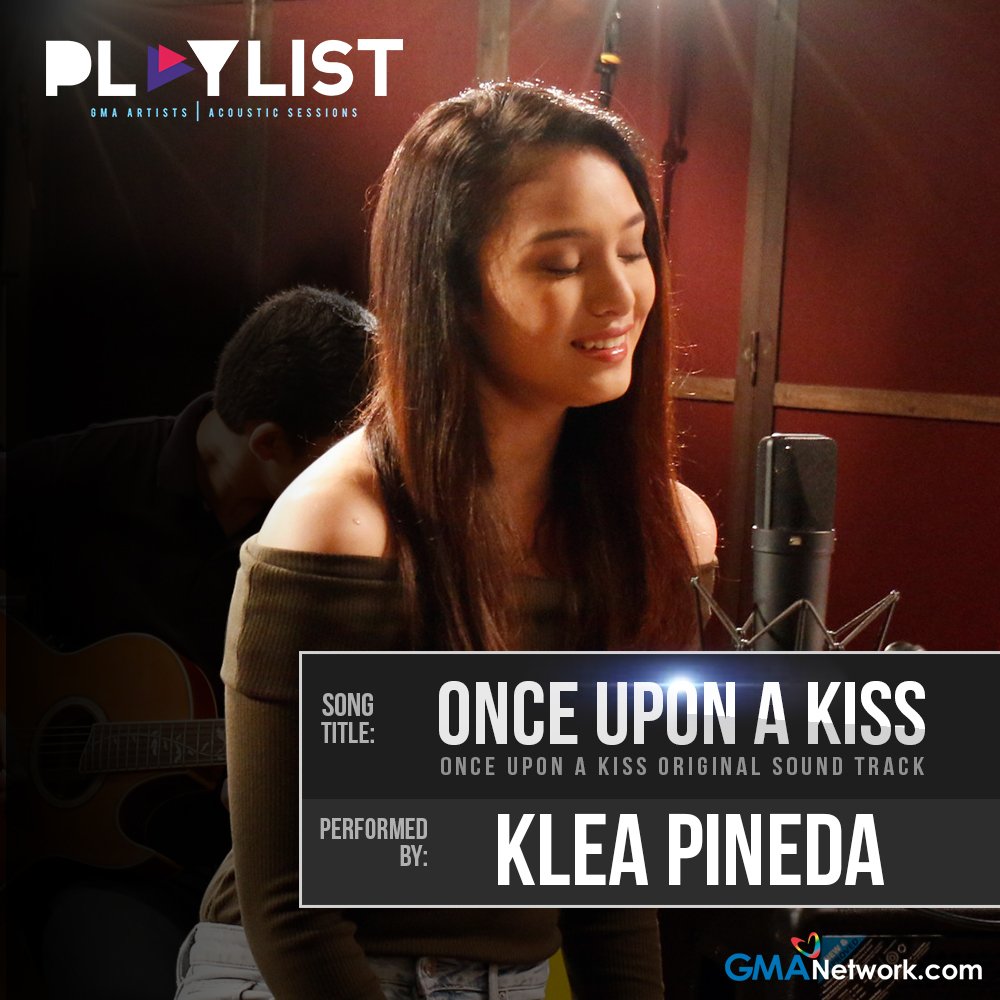gmanetwork's tweet photo. #GMAPlaylist: @kleapineda puts her own flavor into the theme song of #OnceUponAKiss! Listen to her version on https://t.co/cwnm3mQ8ow! https://t.co/DeDyNcwTG5