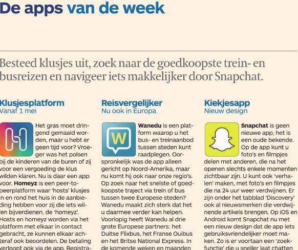 De Homeyz app is beschikbaar vanaf 1 mei, maar we staan nu al bij 'De apps van de week' in De Tijd! Registreer je op homeyz.be