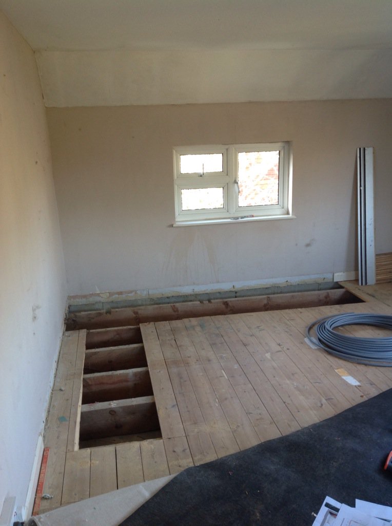 bigoakbuilding's tweet photo. Beginning of another two on bathroom remake one new ensuite https://t.co/rdPRaXr3mQ