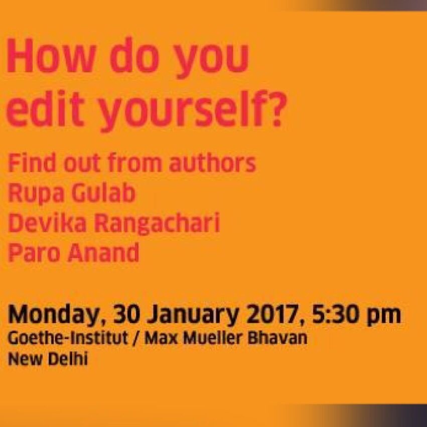 #Tomorrow #EditYourself with @rupagulab @ParoAnand @DevikaRangachari with @scbwi #YoungWriter #Manuscript #Writer @DuckbillBooks @SayoniBasu