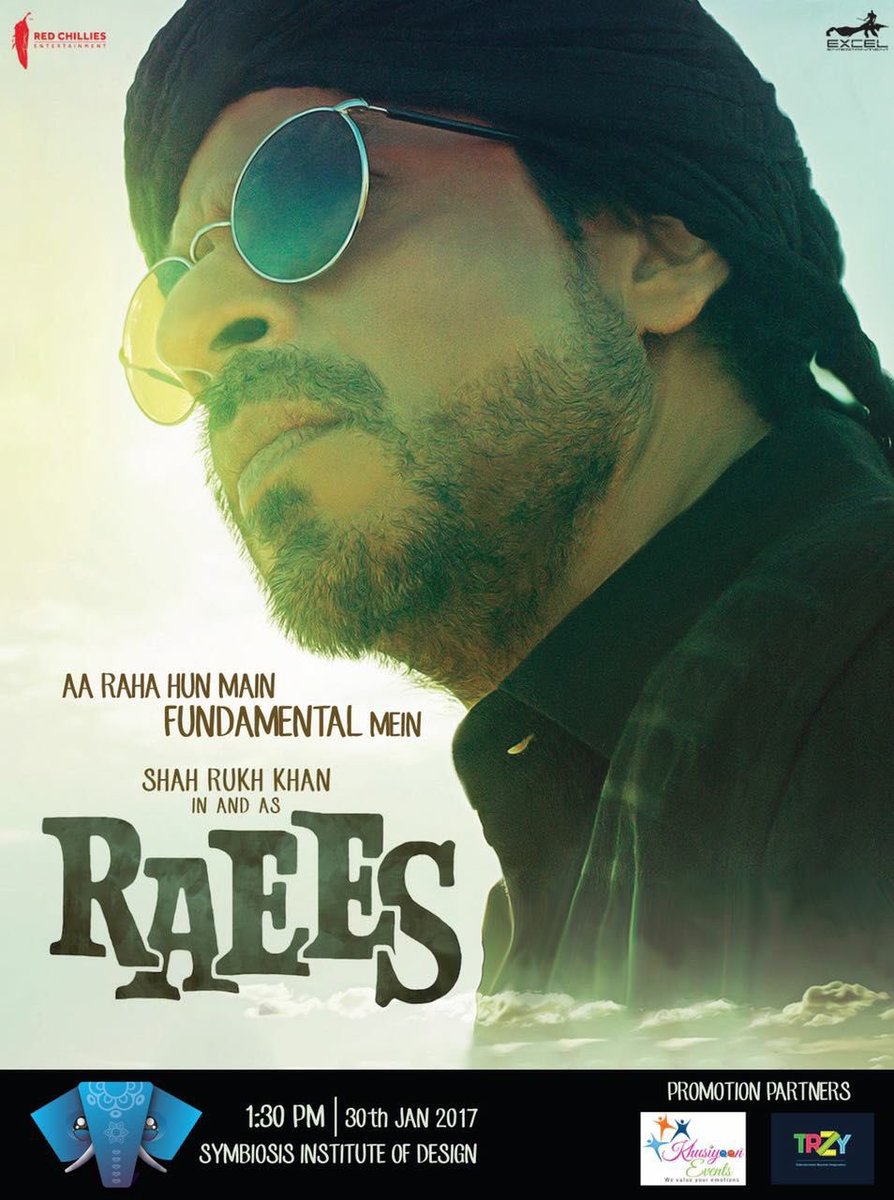 tejasdbest's tweet photo. @iamsrk pune waiting to meet you tomorrow #Raees @RedChilliesEnt @excelmovies @rahuldholakia @ritesh_sid https://t.co/gMMDjOXVOq