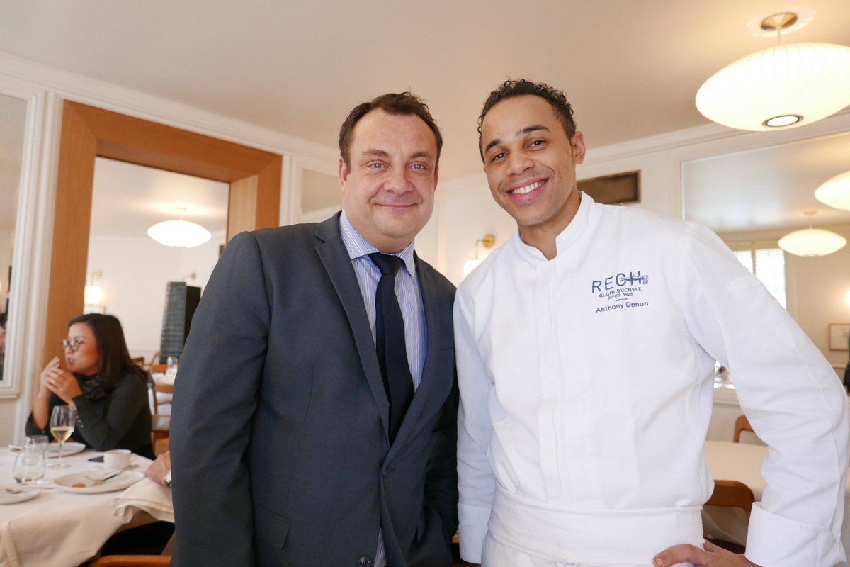 gillespudlowski's tweet photo. Qu'on se le dise: #rech est toujours #rech, avec #anthonydenon et #ericmercier, #alainducasse, fraîcheur et délicatesse marines assurées https://t.co/zhJuXInMme