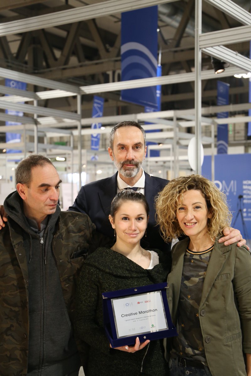 AccademiaGalli's tweet photo. Il #wavesteam premiato è stato invitato a collaborare con #homi edizione settembre! #CreativeMarathon #homiSmart #homi17 https://t.co/BsFlyRvOaX