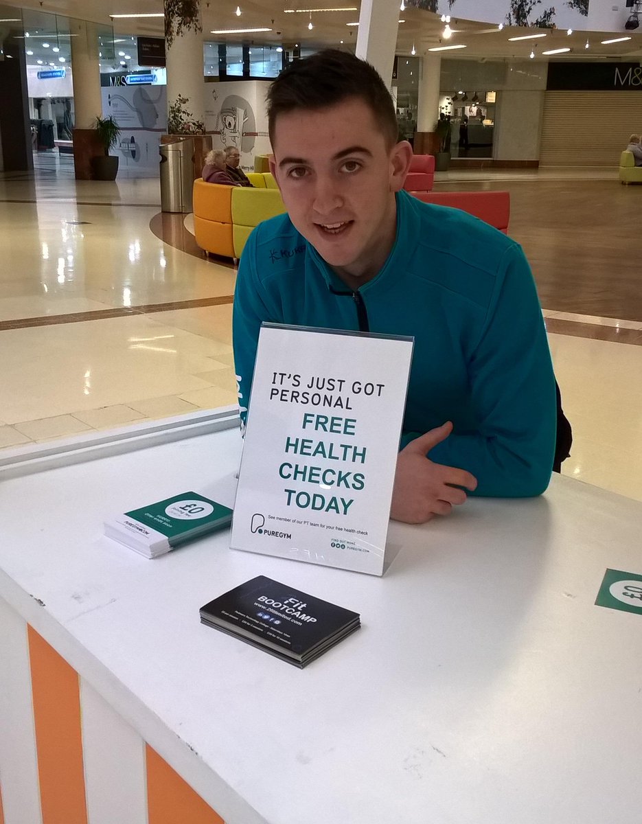 mymerryhill's tweet photo. Want to keep fit this year? @PureGym are in the centre today doing free health check-ups! Pay them a visit lower mall near H Samuel. https://t.co/lLwUDhzevd