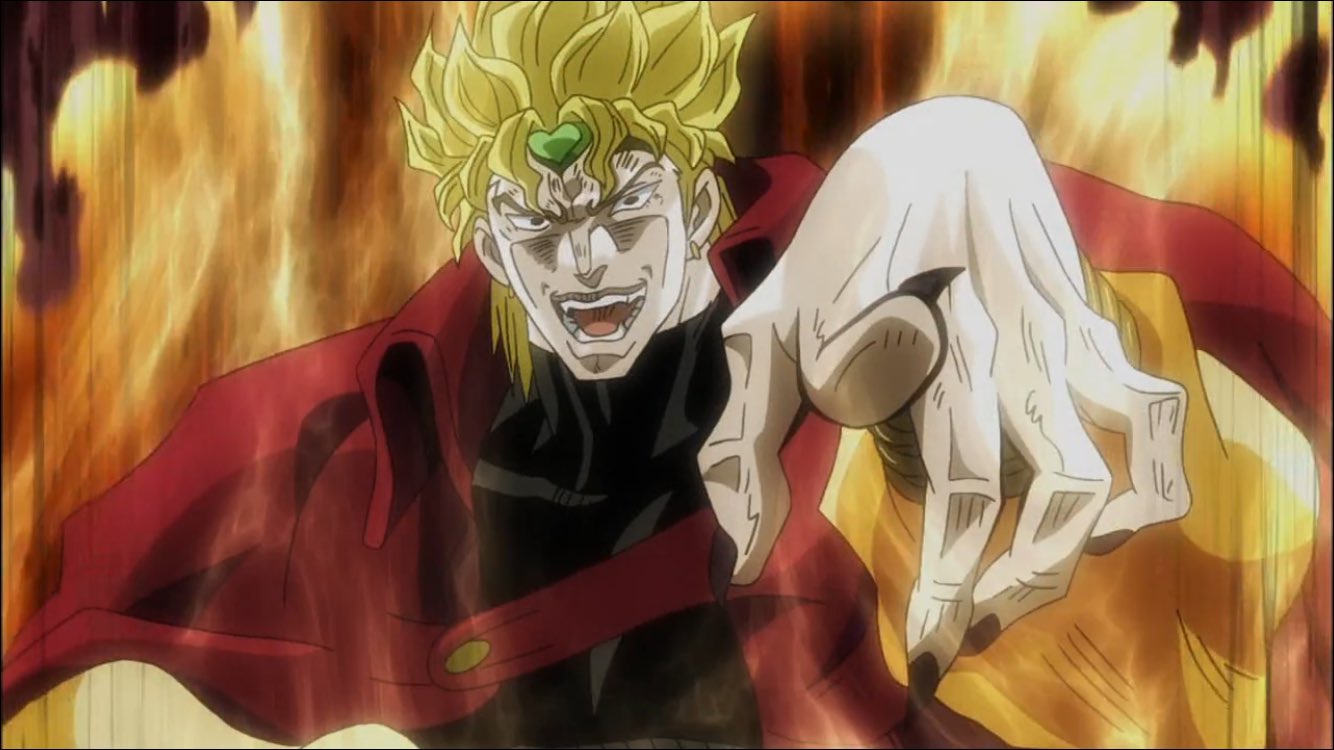 まつもと リゼロ難民 印象に残っているアニメ技を紹介 世界 ザ ワールド ジョジョの奇妙な冒険 やっぱりこれですね Dioのスタンド 世界 の能力による数秒間の時間停止 時間を止められたらもうどうしようもないって見てて絶望してました それによって