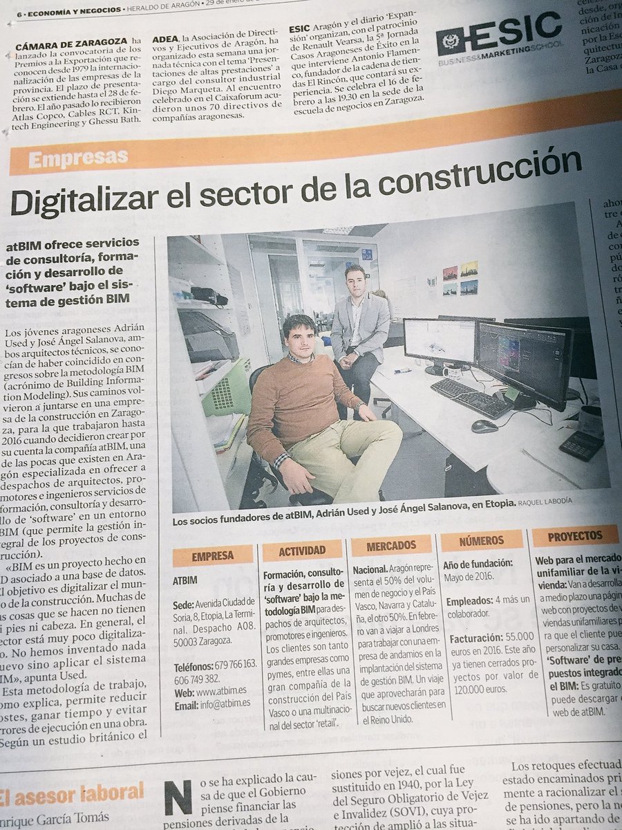 mariasasot's tweet photo. A tope las empresas de @La_Terminal_ hoy le toca #atbim colegiados de @Coaatz #emprendedores https://t.co/Ic9ujyyTU7