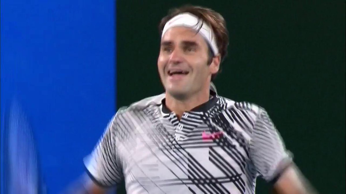 HE'S DONE IT! 🏆 Roger #Federer has defeated Rafael #Nadal in the