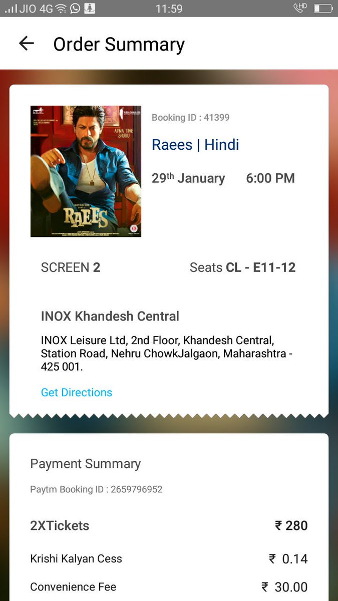 iamRaviBK's tweet photo. #RaeesFever 3rd time #Raees #RaeesWithFamily @iamsrk @RedChilliesEnt @excelmovies @rahuldholakia @TheMahiraKhan @ritesh_sid @FarOutAkhtar https://t.co/TLvhg7AF2y