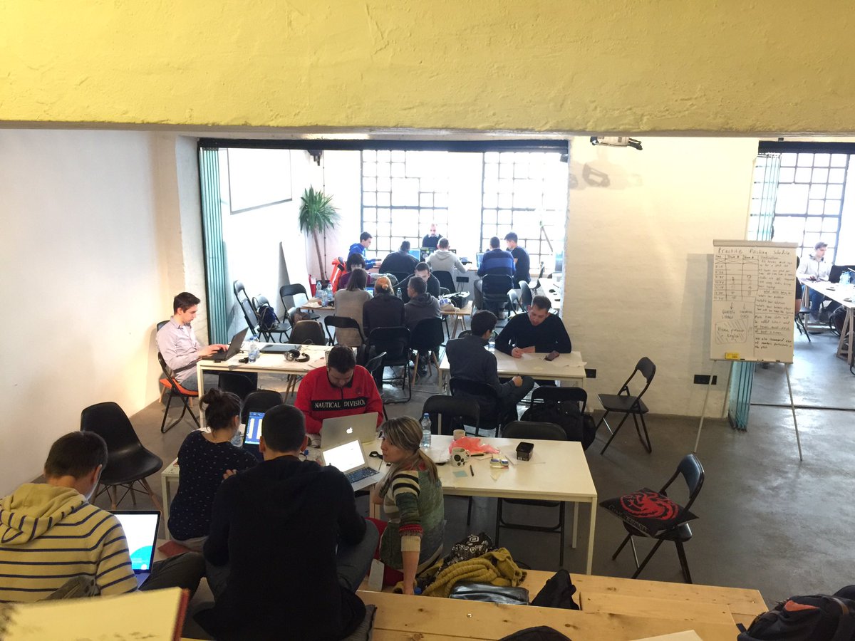 mithackmed's tweet photo. Participants of #HackBelgrade are working hard to infect and revolutionize healthcare in Serbia. Only 4.5 hours until final presentations! https://t.co/XMOJkNupA9