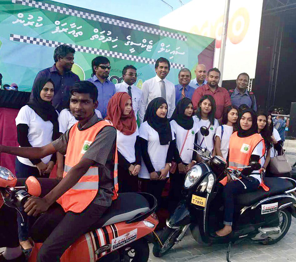 MoEDmv's tweet photo. Minister @em_saeed #CycleTaxi rasmeekoh ifthithaah kohdhevaifi https://t.co/K7MvNyHSmy