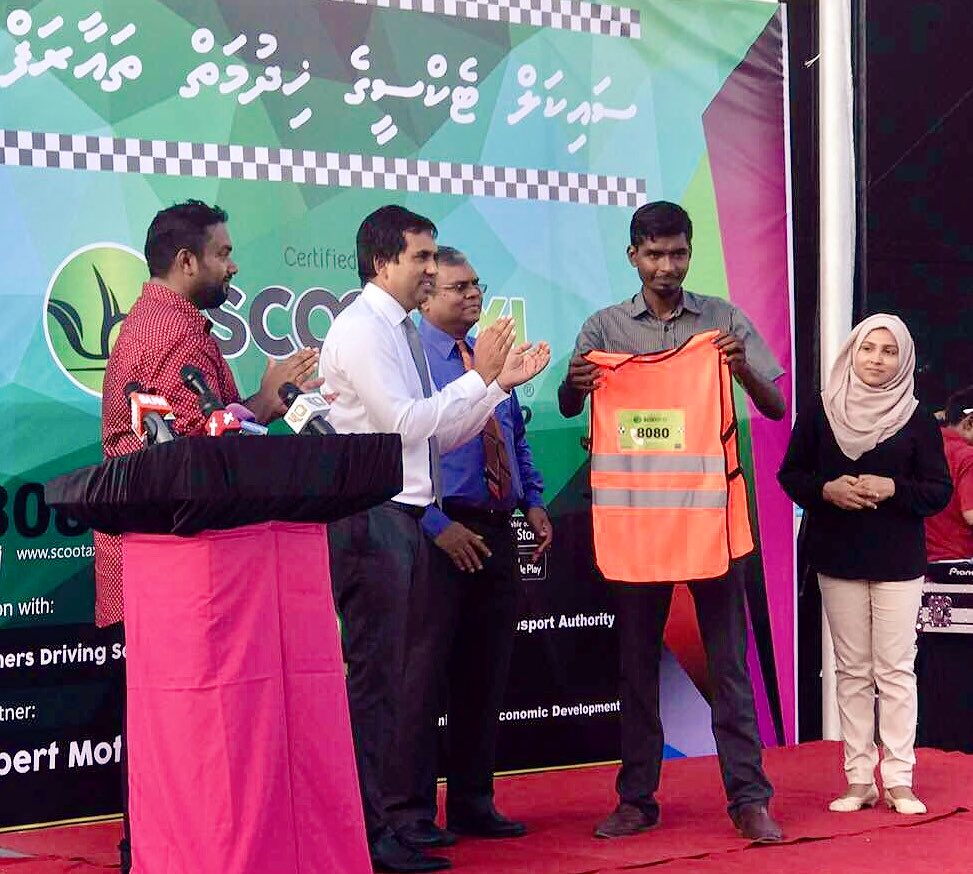 MoEDmv's tweet photo. Minister @em_saeed #CycleTaxi rasmeekoh ifthithaah kohdhevaifi https://t.co/K7MvNyHSmy
