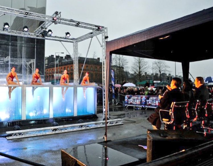 In a different era, 5 years ago today we were up to this with @aquabatique <a href="/BGT/">BGT</a> <a href="/Aquatheatre/">AquaTheatre</a> #TB #Auditioninginthefreezingcold