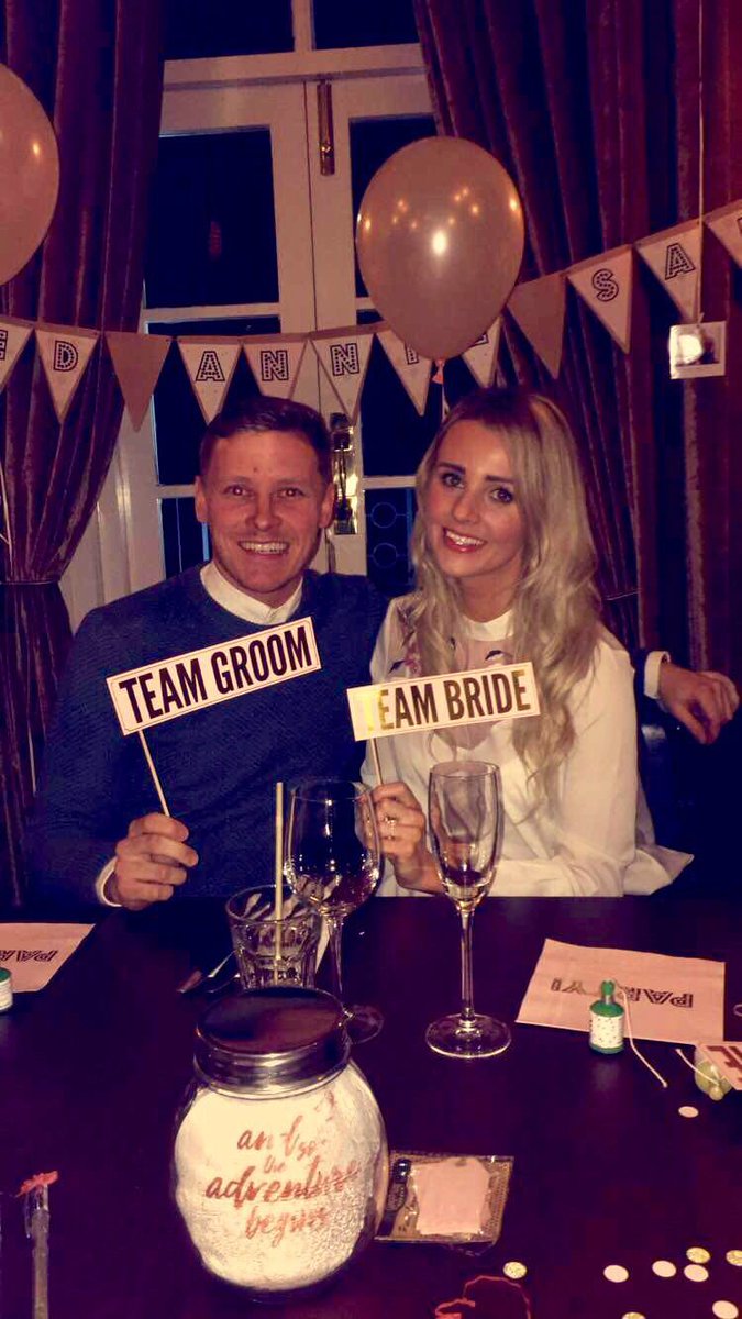 My fiancé <a href="/Annaquia/">ANNIE</a> and I have some unbelievably fantastic friends. We had such a great night last night #surprise ❤️❤️❤️