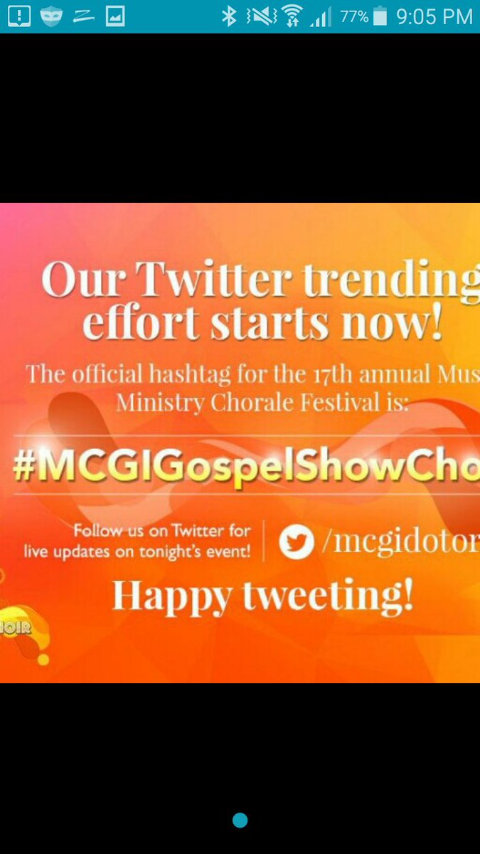 sweetwens's tweet photo. Come and join the twitter trending now! #MCGIGospelShowChoir https://t.co/bCqEQlgalC