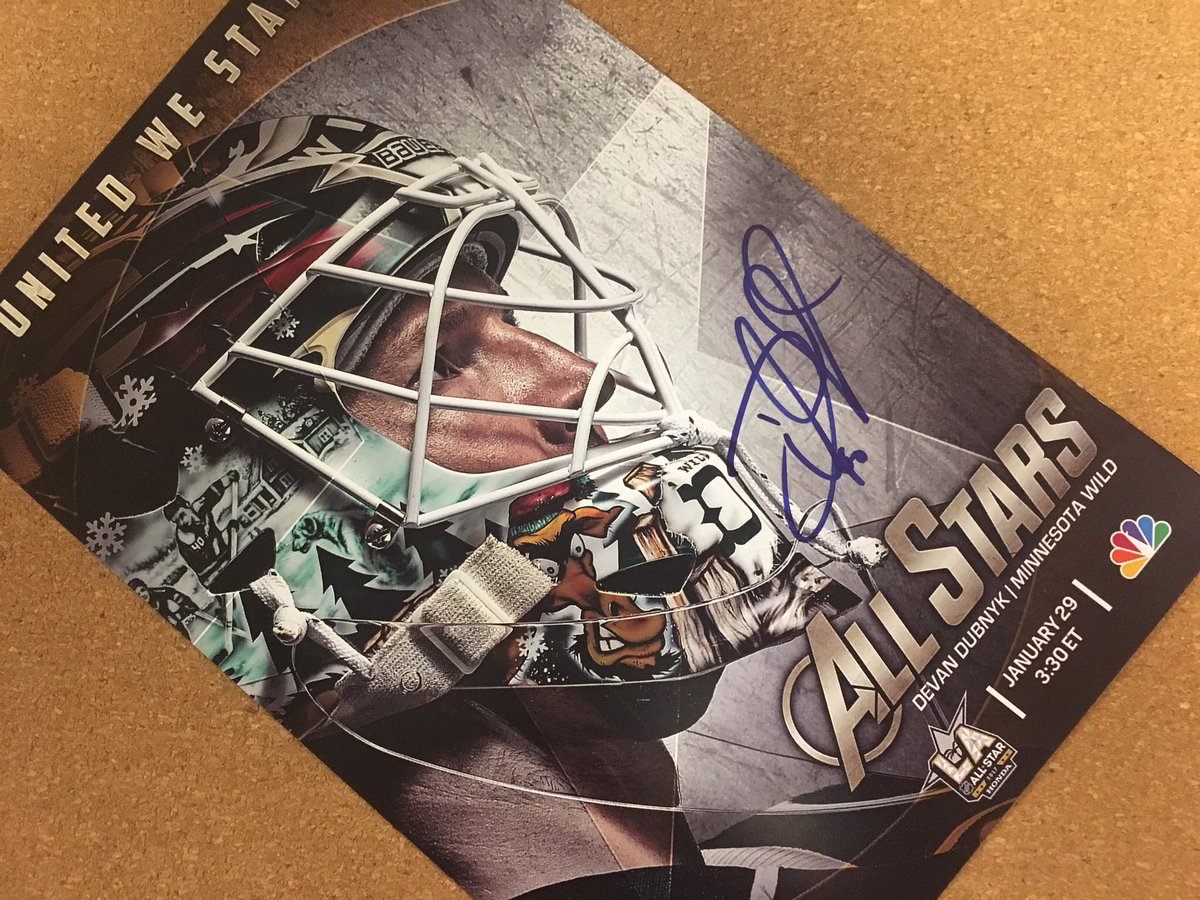 Who wants an autographed Dubnyk poster? RT to enter. One random winner. #mnwild
