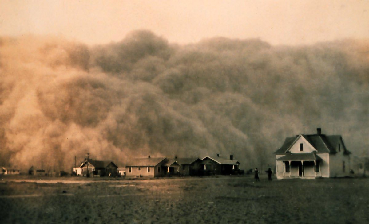 Saskatchewanrec's tweet photo. Sagbitor otherwise known as the dust bowl of 1930. https://t.co/zYkgiBi7Xe