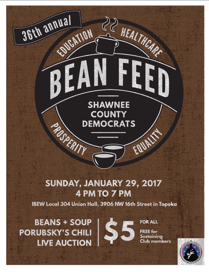 SNCO_Dems's tweet photo. 36th Annual Bean Feed 4-7pm IBEW 304 

Stop by today and talk politics and eat good food. https://t.co/450sdYoFkC