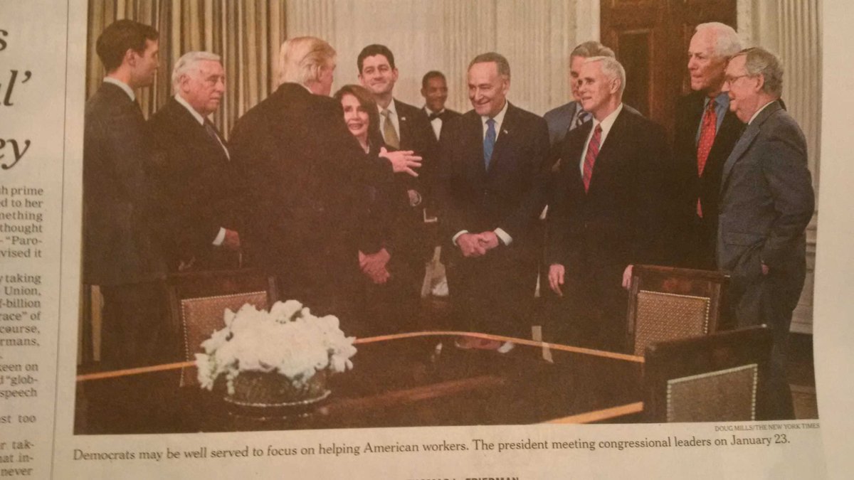 This NYT photo clearly shows the power structure of the U.S. govt