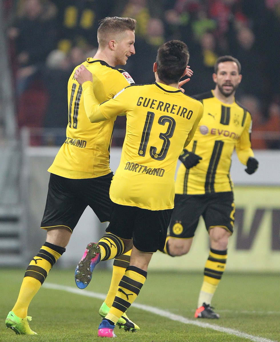 ChampionsLeague's tweet photo. Marco Reus has had a hand in 10 goals in 8 games for Dortmund this season (5 goals, 5 assists). 👌#UCL https://t.co/qY5nfOmv4y