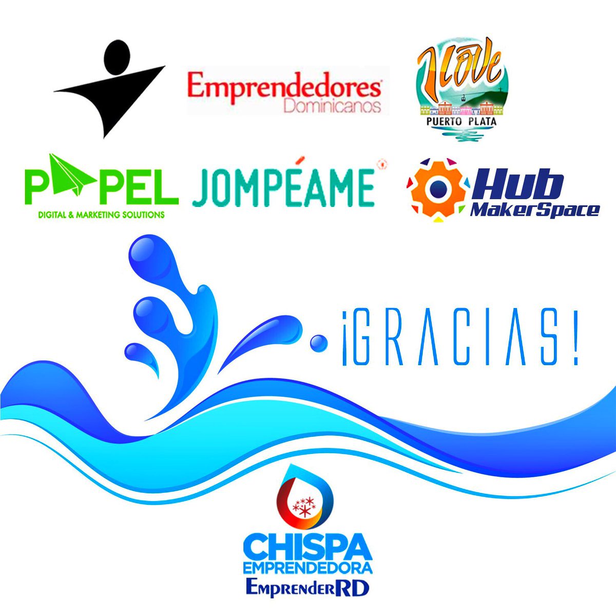 ChispaEmprende's tweet photo. Infinitas gracias 🙏🏽 a estas instituciones 👇🏼 que nos apoyaron para esta gran causa social, llevando agua potable a la ¡Zona Norte! https://t.co/AtW1YlrUCS