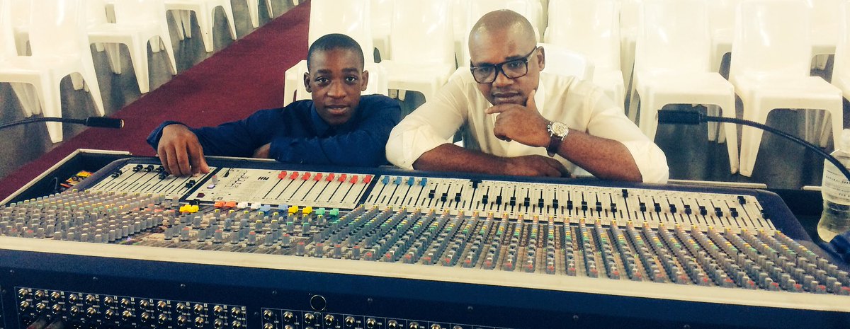 TsoroMavuso's tweet photo. With the main man #Sphelele one of CFCI's sharp young #sound_engineer before service this morning... https://t.co/AkFz8LTWDy