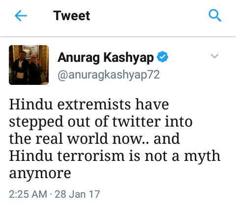 SirJadeja's tweet photo. Thousands Killed Across World Due To ISIS, That Terror Has No Religion.
Group Of Ppl Slapped #SLB, That's Hindu Terrorism.
#ShameOnBollywood https://t.co/CUDpzWpuuK