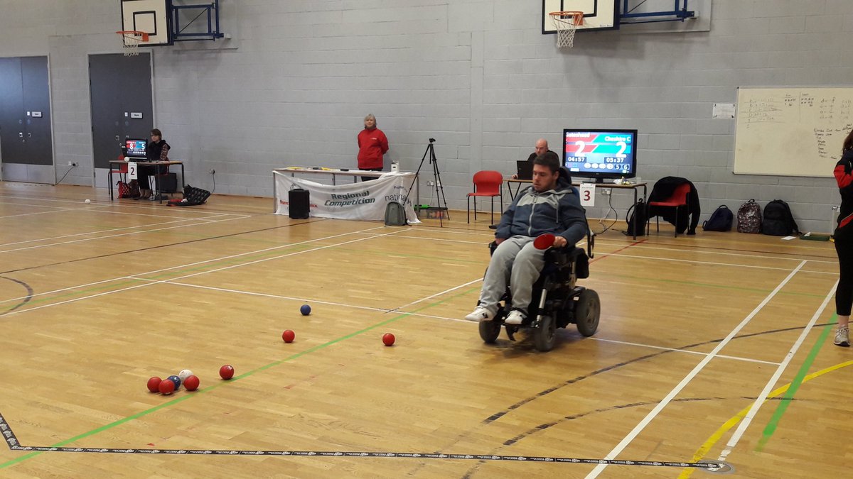 IanSutcliffe3's tweet photo. Dan in Sheffield referee for a Boccia tournament https://t.co/hSZYMxq8rM