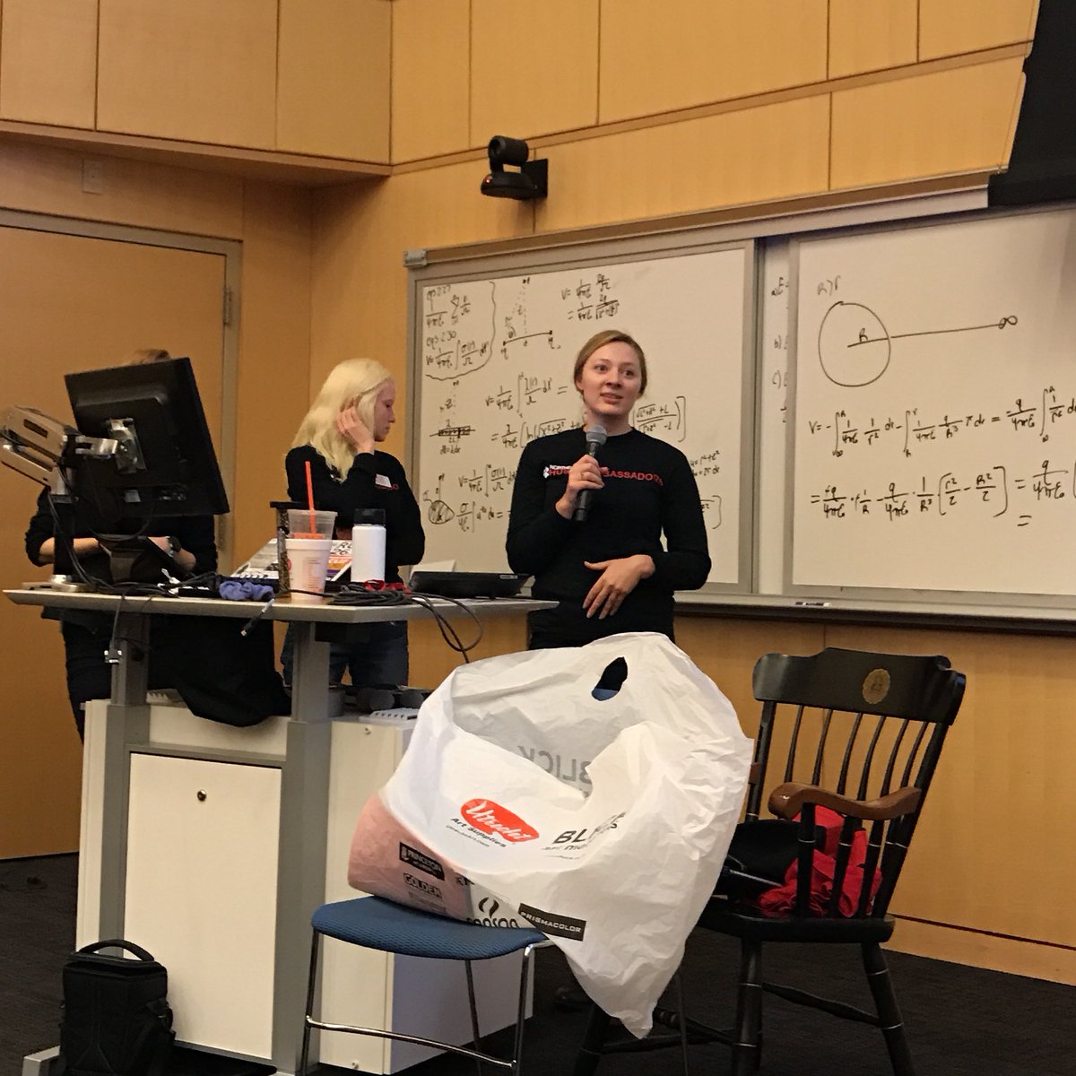 huskyambassador's tweet photo. Our fearless leader Devin sharing some key updates on Spring Programming in the VC & logistics! #HASpringTraining https://t.co/i1tZGe97sb