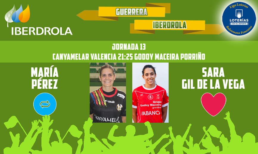 IberdrolaDHF's tweet photo. 🏆 #GuerreraIberdrola
Elige a la MVP del @BMCanyamelar : @BmPorrino 
📩 RT / Me gusta
RT: María Pérez
Me gusta: @SaraGildelaVega https://t.co/8SIkU6qrjs