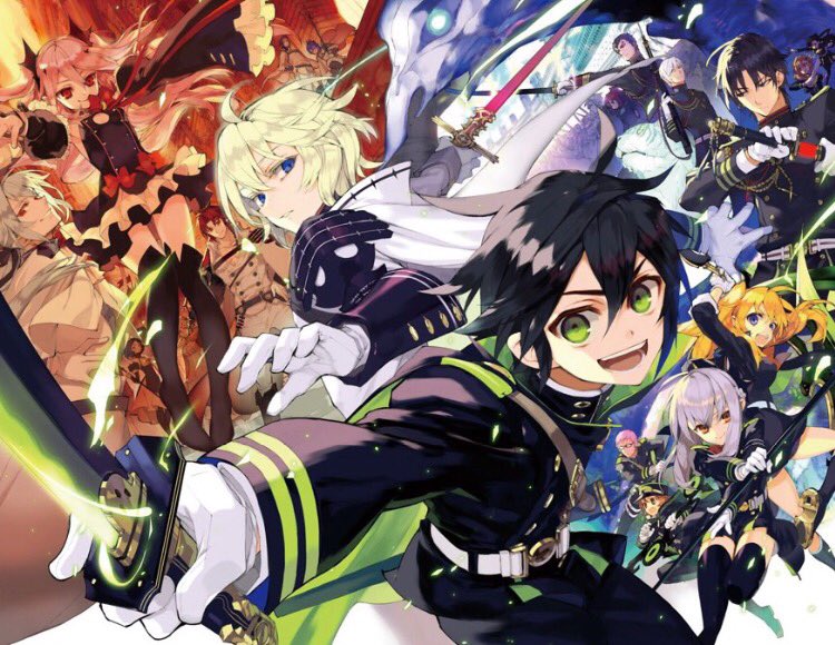 Hiroki深夜推し セラフ最高 ふと思ったけど まだ終わりのセラフのキャラ みんなフルネームで言えるかなー Ww この写真の中で全員フルネームで わかる人はいいね 終わりのセラフ終わって 約1年 終わりのセラフ