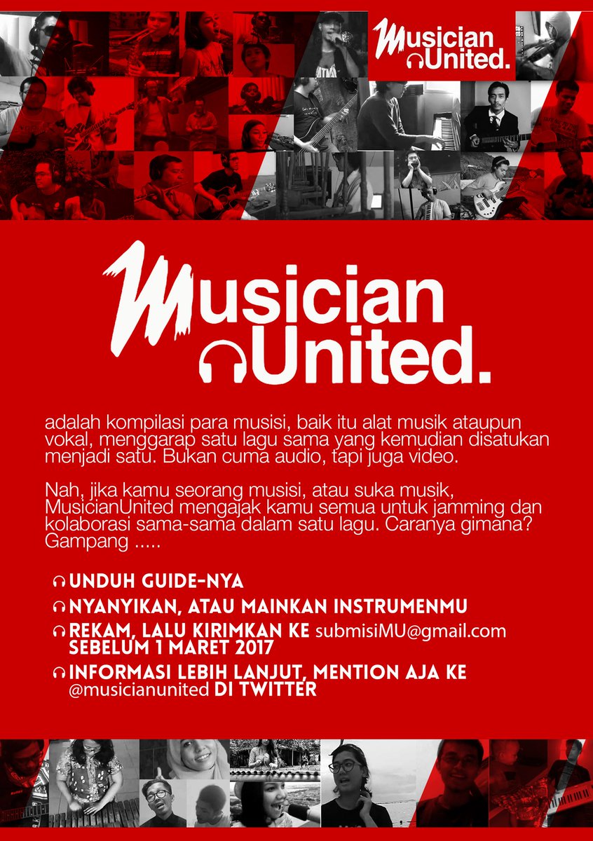 setelah vakum 2 tahun akhirnya yaah. yuk gaes ikutan #MusicianUnited8 

download di sini guide-nya👇

drive.google.com/drive/u/0/mobi…