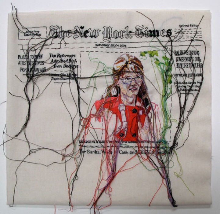 NYT Saturday July 4, 2009 by Lauren DiCioccio #FontSunday #fabric